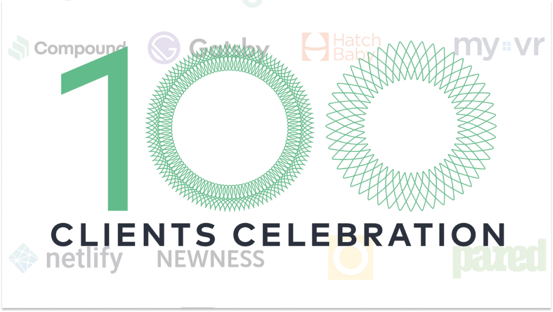 100 Clients Celebration