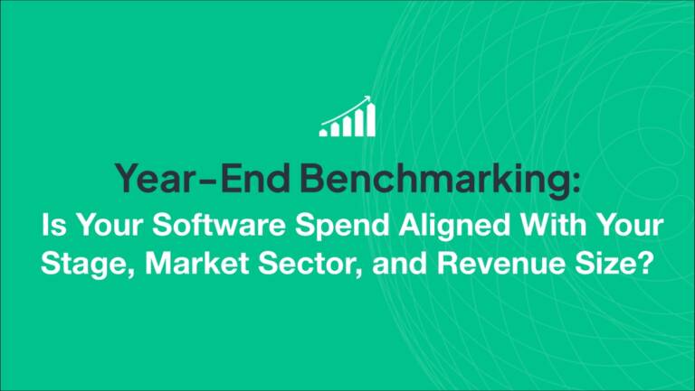 Year-End Benchmarking: Is Your Software Spend Aligned With Your Stage, Market Sector, and Revenue Size?
